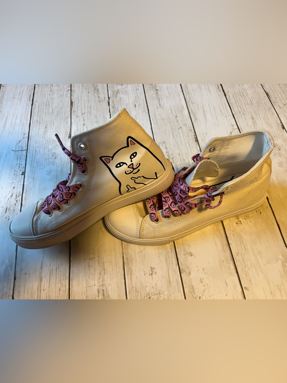 RIPNDIP Lord Nermal White Hi-Top Shoes - Picture 7 of 15